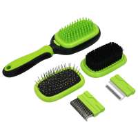 Dog Hair Remover Cat Brush Grooming Tools Pet Detachable Clipper Attachment 5 in 1 Multifunction Stainless Steel Deshedding Comb