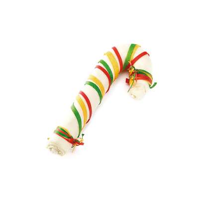 wholesale rawhide expanded Candy Cane christmas dog treats