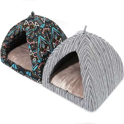 hot selling high quality canvas triangle shape dog cat house